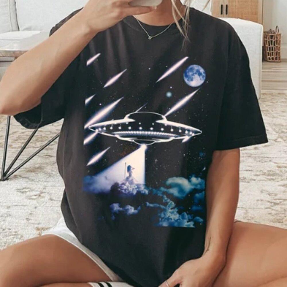 Down Bad Alien Short Sleeve Tee, Ts Ttpd Down Bad Ufo Ttpd Shirt